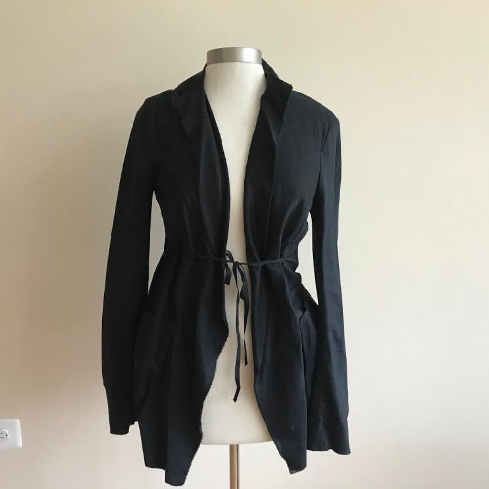 PEACHOO+KREJBERG tie front jacket
